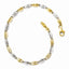 Two-Tone Fancy Link Bracelet
