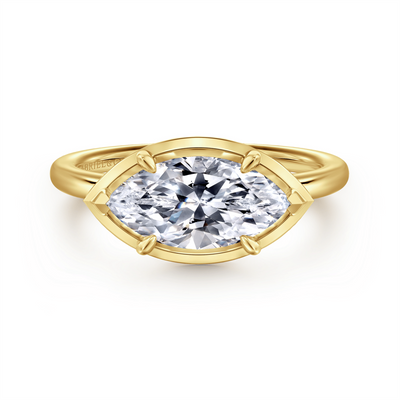 Marquise Diamond East-West Solitaire Engagement Ring