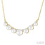 Pearl & Diamond Smile Necklace