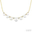 Pearl & Diamond Smile Necklace