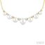 Pearl & Diamond Smile Necklace