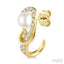 Pearl & Diamond Fashion Earrings