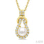 Pearl & Diamond Fashion Pendant