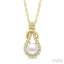 Pearl & Diamond Fashion Pendant