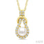 Pearl & Diamond Fashion Pendant