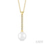 Pearl & Petite Diamond Fashion Pendant