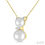 Cat Pearl & Petite Diamond Fashion Pendant