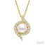 Pearl & Diamond Fashion Pendant