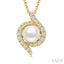 Pearl & Diamond Fashion Pendant