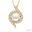 Pearl & Diamond Fashion Pendant