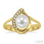 Pearl & Diamond Fashion Ring