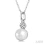 Pearl & Petite Diamond Fashion Pendant