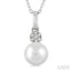 Pearl & Petite Diamond Fashion Pendant