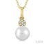 Pearl & Petite Diamond Fashion Pendant