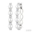 Pearl & Diamond Fashion Hoop Earrings
