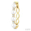 Pearl & Diamond Fashion Hoop Earrings