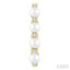 Pearl & Diamond Fashion Hoop Earrings