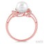 Flower Pearl & Diamond Ring