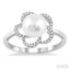 Flower Pearl & Diamond Ring
