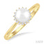 Pearl & Petite Halo Diamond Fashion Ring