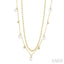 Pearl & Diamond Station Layered Necklace