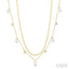 Pearl & Diamond Station Layered Necklace