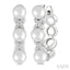 Pearl & Diamond Floral Fashion Hoop Earrings
