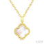 Bead Clover Petite Mother Of Pearl Pendant