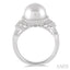 Pearl & Halo Diamond Fashion Ring