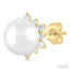 Pearl & Petite Diamond Fashion Earrings