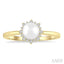 Pearl & Petite Halo Diamond Fashion Ring