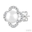 Clover Pearl & Petite Diamond Earrings