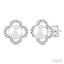 Clover Pearl & Petite Diamond Earrings