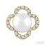 Clover Pearl & Petite Diamond Earrings