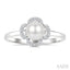 Clover Pearl & Petite Diamond Ring