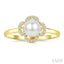 Clover Pearl & Petite Diamond Ring
