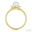 Clover Pearl & Petite Diamond Ring