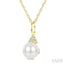 Pearl & Diamond Fashion Pendant