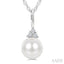 Pearl & Diamond Fashion Pendant