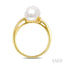 2 Stone Pearl & Diamond Fashion Ring