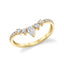 Diamond Curved Wedding Ring