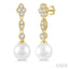 Pearl & Diamond Fashion Earrings