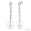 Pearl & Lovebright Diamond Fashion Long Earrings