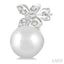Pearl & Petite Diamond Fashion Earrings