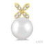 Pearl & Petite Diamond Fashion Earrings
