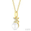 Pearl & Petite Diamond Fashion Pendant