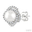 Pearl & Petite Diamond Fashion Earrings