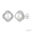 Pearl & Petite Diamond Fashion Earrings