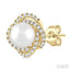 Pearl & Petite Diamond Fashion Earrings