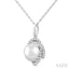 Pearl & Petite Diamond Fashion Pendant